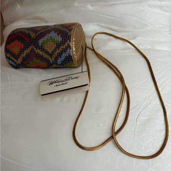 Whiting & Davis: Colorful Mosaic Clutch (Shoulder Strap Inside Too) - Picture 2 of 6